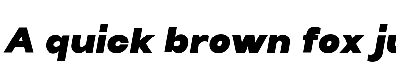 Preview of Villeray Black Italic font