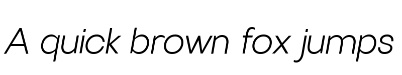 Preview of Villeray Light Italic font