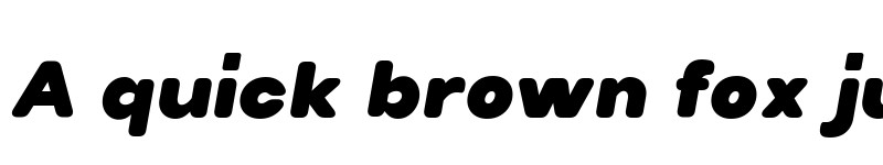 Preview of Villeray Rounded Black Italic font