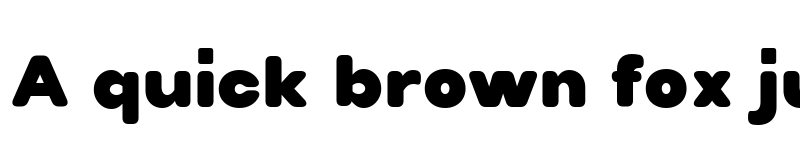 Preview of Villeray Rounded Black font