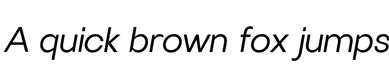 Preview of Villeray Semilight Italic font