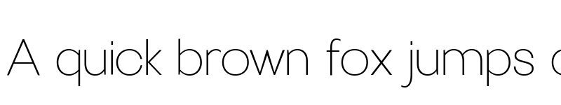 Preview of Villeray Thin font