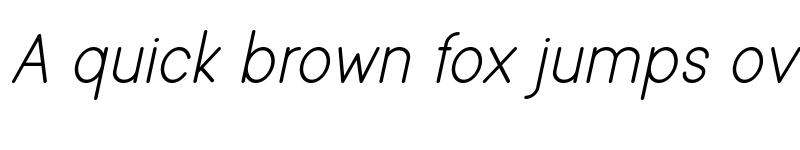 Preview of Viminalis Italic font