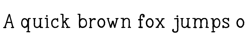 Preview of Vintage Remington Regular font