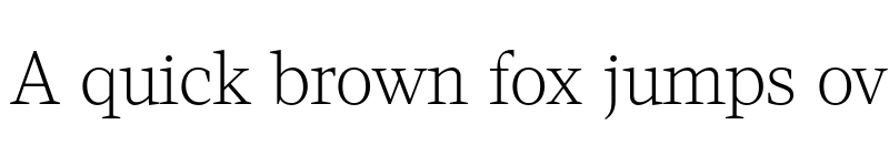 Preview of Viroqua Thin font