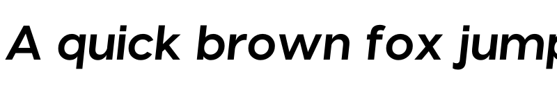 Preview of Visby Bold Italic font