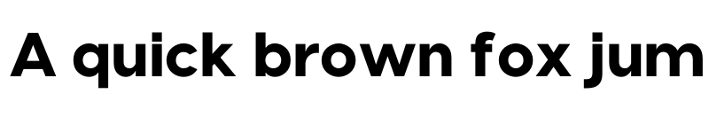 Preview of Visby Heavy font