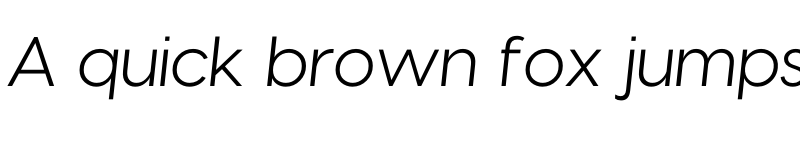 Preview of Visby Italic font