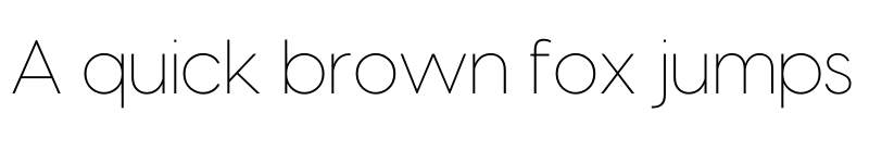 Preview of Visby Thin font