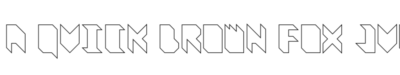 Preview of Vitreous Outline font