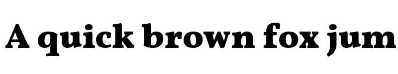 Preview of Vollkorn Black font