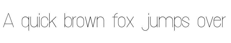 Preview of Volpedo Thin Regular font