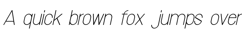 Preview of Volpedo UltraLight Italic Italic font