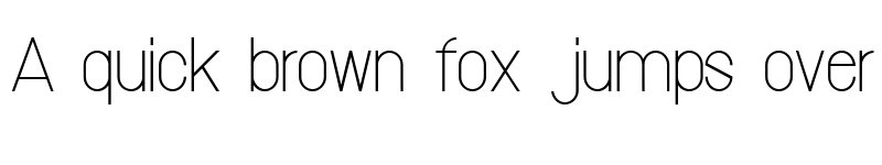 Preview of Volpedo UltraLight Regular font