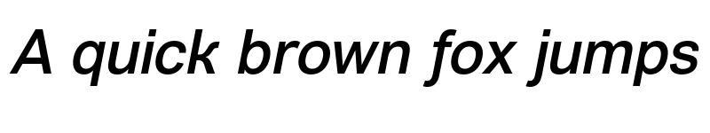 Preview of Vremena Grotesk Italic font