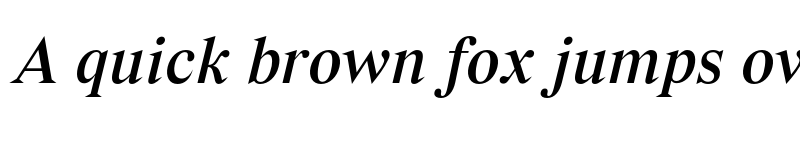 Preview of Vremena Italic font