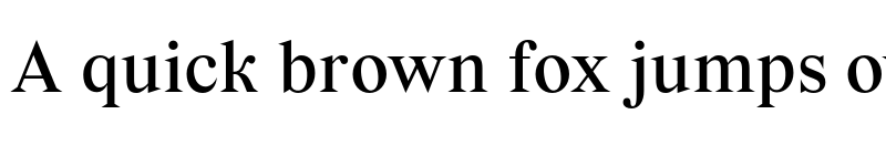 Preview of Vremena Regular font