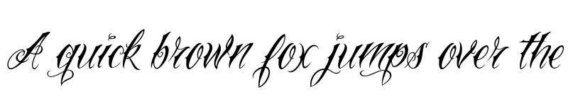 Preview of Vtc-NueTattooScript Regular font