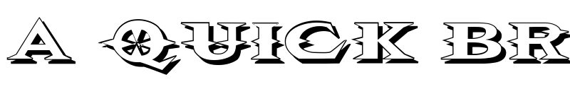 Preview of VTCBelialsBladeShadow Regular font