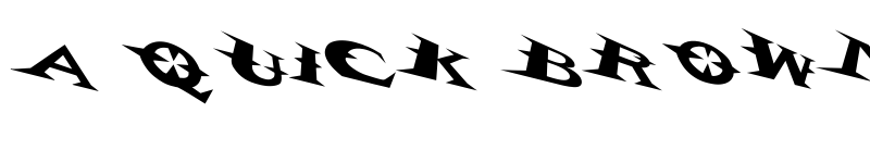 Preview of VTCBelialsBladeTricked Regular font