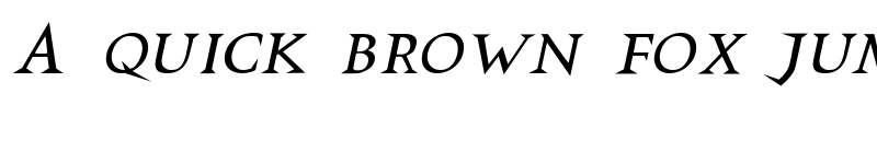 Preview of VTCSwitchbladeRomance Italic font