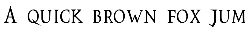 Preview of VTCSwitchbladeRomance Tall font