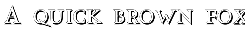 Preview of VTCSwitchbladeRomanceSD Shadowed font