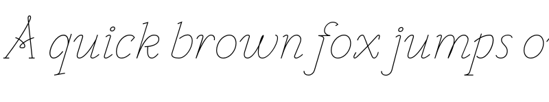 Preview of VTF Victorianna Thin Italic font
