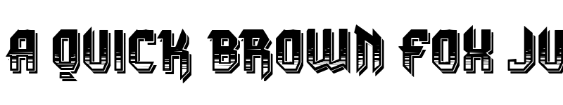 Preview of VTKS DURA 3D Regular font