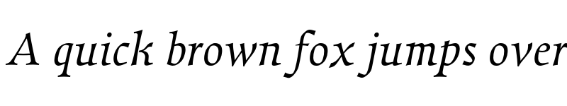 Preview of Walleye Italic font