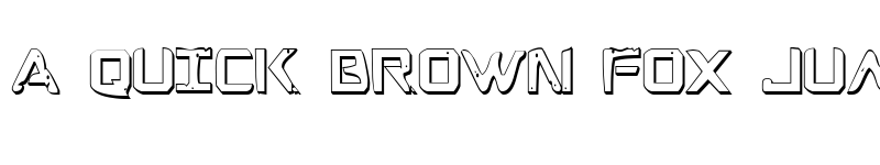 Preview of War Eagle 3D Condensed Condensed font