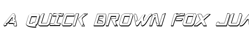 Preview of War Eagle 3D Condensed Italic Condensed Italic font