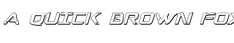 Preview of War Eagle 3D Italic Italic font