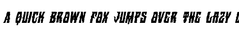 Preview of Warlock's Ale Condensed Italic Condensed Italic font