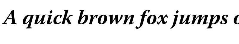 Preview of Warnock Pro Bold Italic font