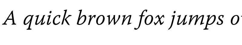 Preview of Warnock Pro Caption Light Italic font