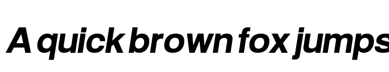 Preview of Warownia Bold Extended Oblique font