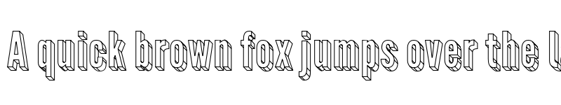 Preview of Warsaw Gothic 3D font