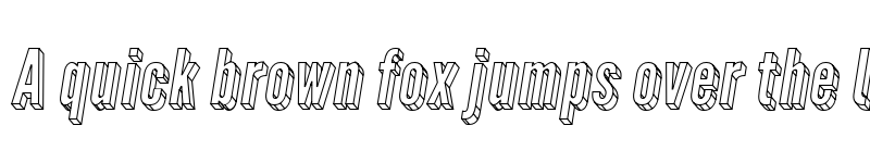 Preview of Warsaw Gothic 3DObl font