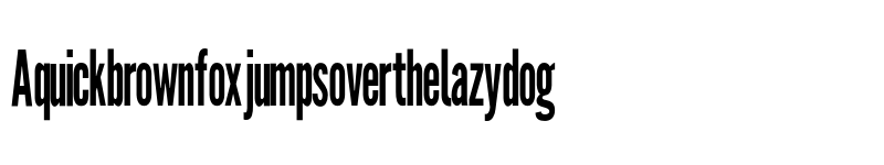 Preview of Warsaw Gothic Condensed font