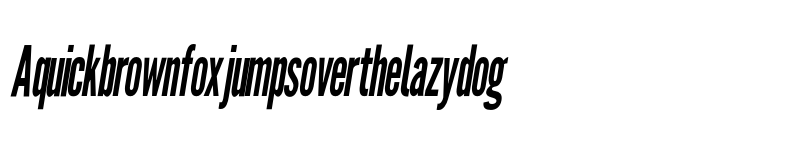 Preview of Warsaw Gothic CondObl font