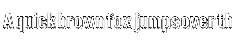 Preview of Warsaw Gothic Ext3D font