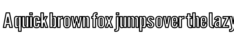 Preview of Warsaw Gothic ExtOuLn font