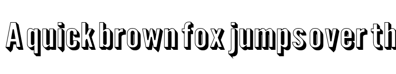 Preview of Warsaw Gothic ExtShd font