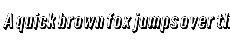 Preview of Warsaw Gothic ExtShdObl font