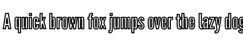 Preview of Warsaw Gothic OuLn font