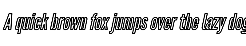 Preview of Warsaw Gothic OuLnObl font