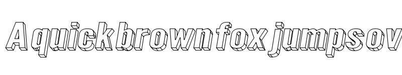 Preview of Warsaw Gothic SuExt3DObl font