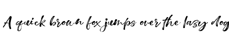 Preview of Wasatsh Brush Regular font