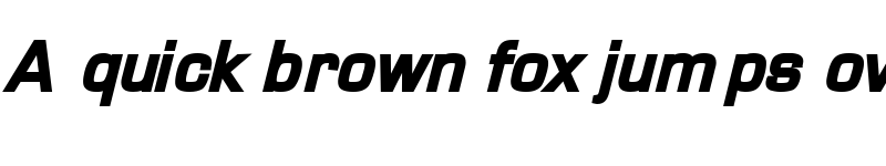 Preview of Waukegan LDO Black Oblique font